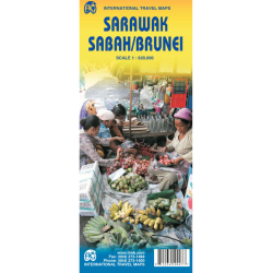 Sarawak, Brunei, Sabah Travel Reference Map