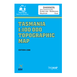 Shannon 1:100,000 Topographic Map
