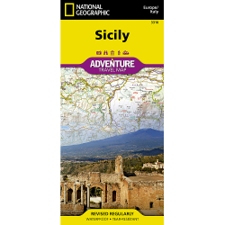 Sicily (Italy) Adventure Travel Map 3310