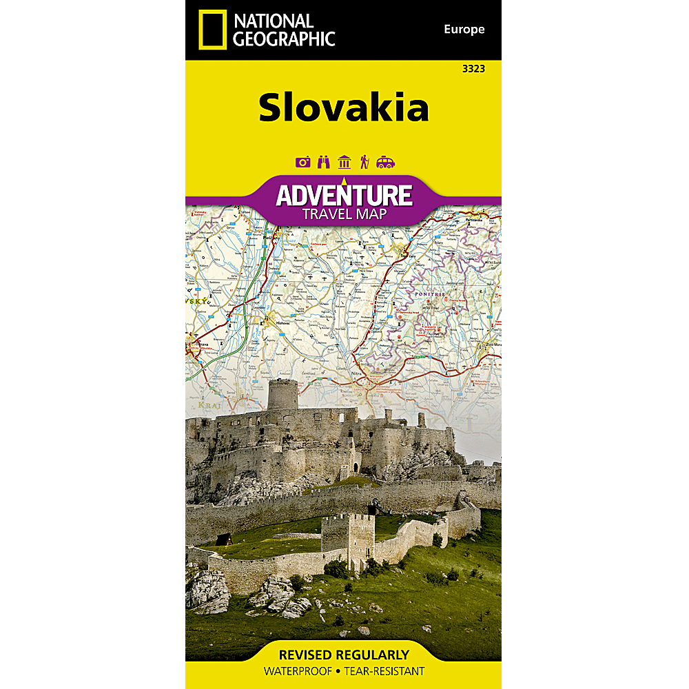 Slovakia Adventure Travel Map 3323
