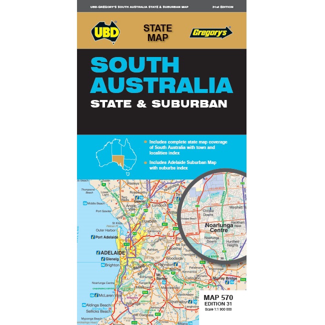 South Australia State & Suburban Map 570