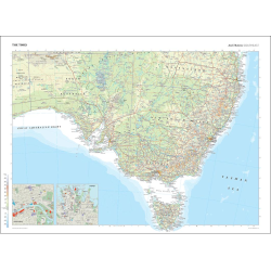 The Times Map of Australia (Southeast)
