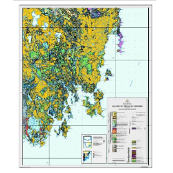 Geology Tasmania South East Map 1:250,000