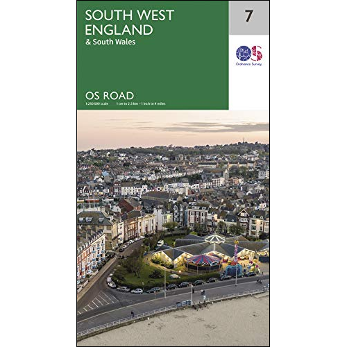 South West England & South Wales Road Map - OS Road 7