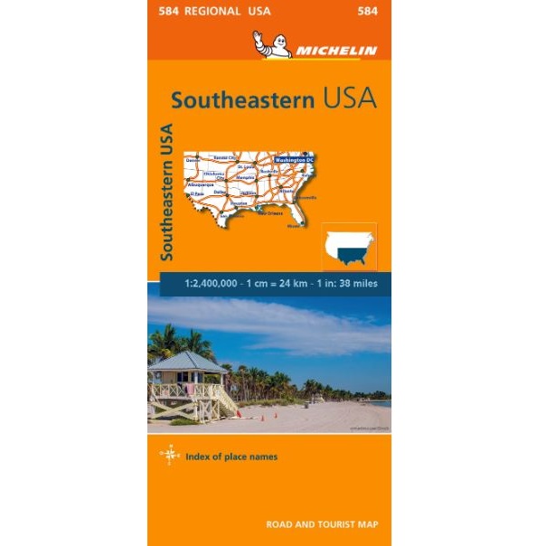 Southeastern USA Road Map 584