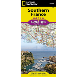 Southern France Adventure Travel Map 3314