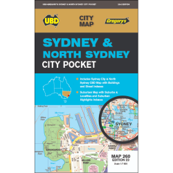 Sydney & North Sydney City Pocket Map 260