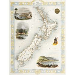 New Zealand 1851 Map Print