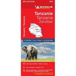 Tanzania & Zanzibar National Map 810