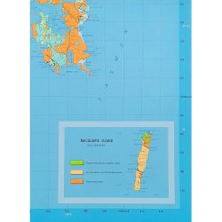 Tasmania Geology State Folded Map