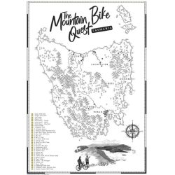 Tasmania MTB Quest Scratch Map