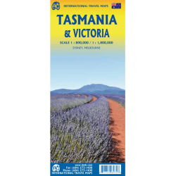 Tasmania & Victoria Travel Reference Map