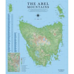 Abel Mountains Wall Map