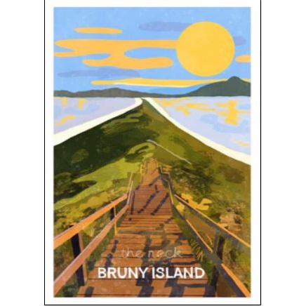 The Neck Bruny Island Art Print