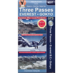 NE517 Three Passes (Everest Base Camp & Gokyo Map)