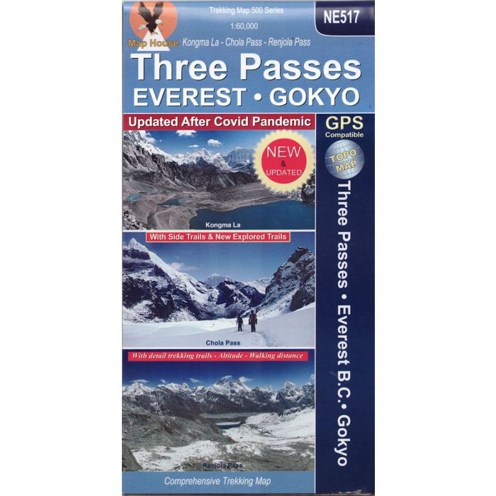 NE517 Three Passes (Everest Base Camp & Gokyo Map)