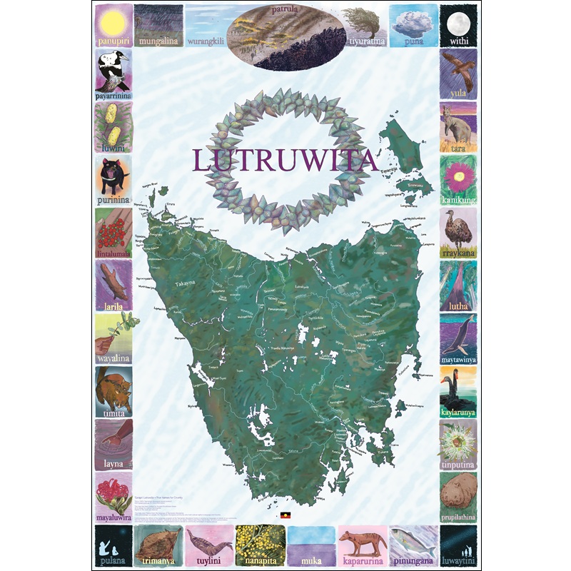 Tunapri Lutruwita – True Names for Country Map