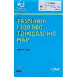 Tyenna 1:100k Topo Map