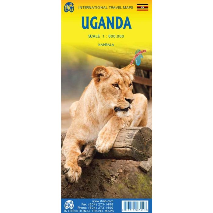 Uganda Travel Reference Map