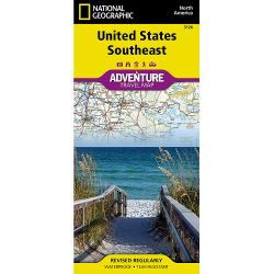 United States Southeast Adventure Travel Map 3126