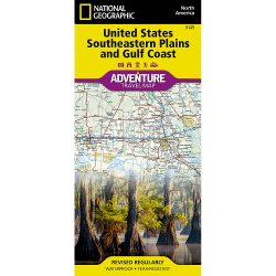United States Southeastern Plains and Gulf Coast Map 3125