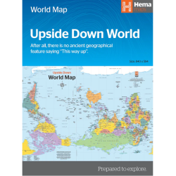 Upside Down World Map – Folded