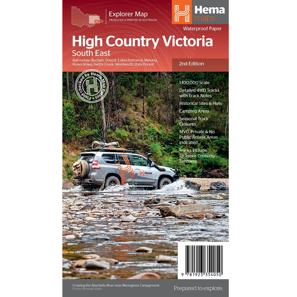 High Country Victoria South East Map