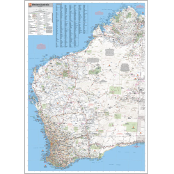 Western Australia Super State Wall Map