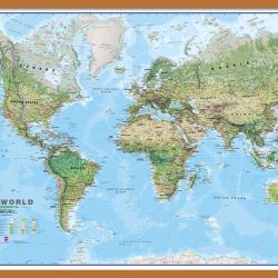 World Environmental Wall Map 191cm x 116cm