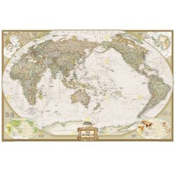 World Executive Wall Map, Pacific Centred 117 x 77cm