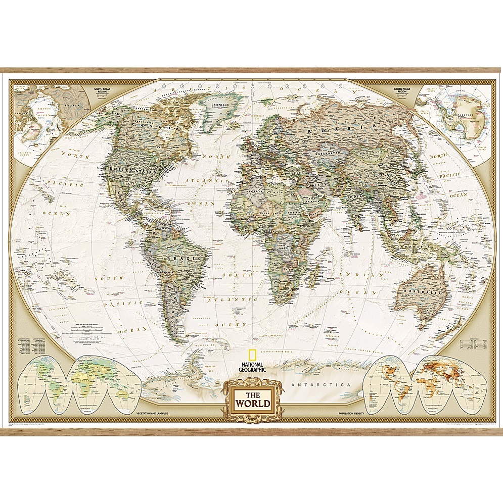 World Executive Wall Map