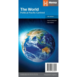 World Political, Pacific Centred Map