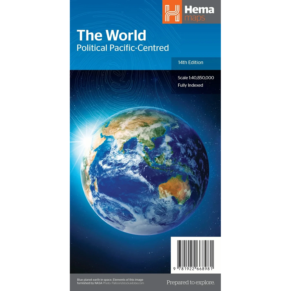 World Political, Pacific Centred Map