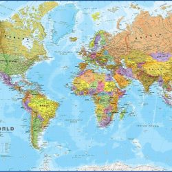 World Wall Map - Political, 60 x 42cm