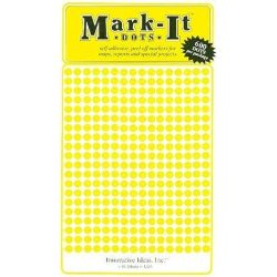 Yellow Mark-It Dot Stickers 1/8"