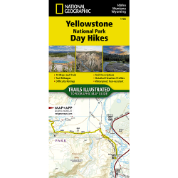 Yellowstone National Park Day Hikes Map