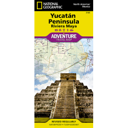 Yucatan Peninsula: Riviera Maya Map 3105