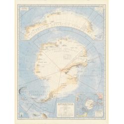Antarctica 1939 Wall Map