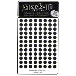 Black Mark-It Dot Stickers 1/4"