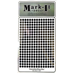 Black Mark-It Dot Stickers 1/8"