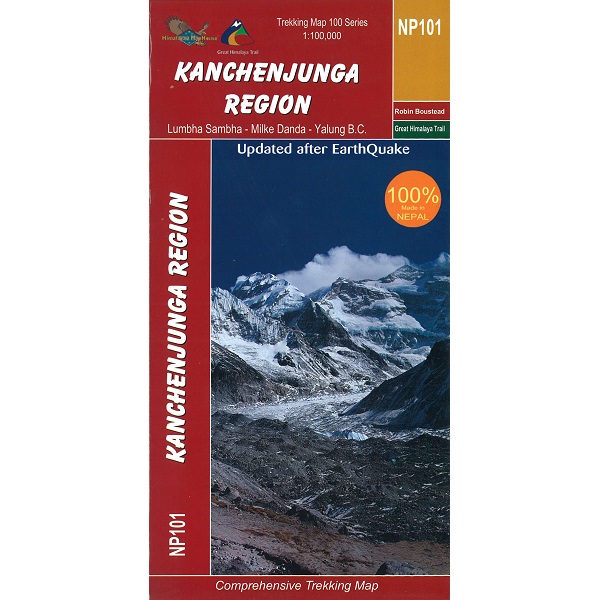 NP101 Kanchenjunga Region Map, Nepal