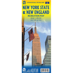 New York State & New England Travel Reference Map