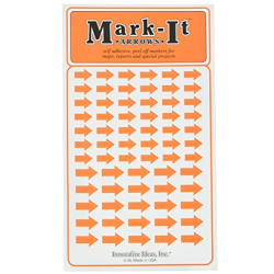Orange Mark-It Arrow Stickers