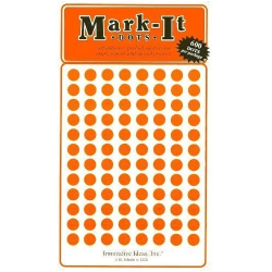 Orange Mark-It Dot Stickers 1/4"