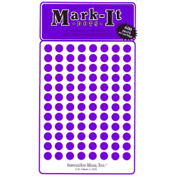 Purple Mark-It Dot Stickers 1/4"