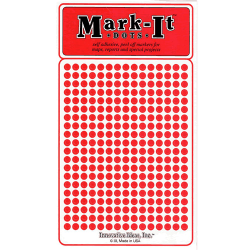 Red Mark-It Dot Stickers 1/8"
