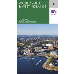Wales & West Midlands - OS Road Map 6