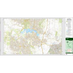 Canberra 1:25k NSW Topo Map 8727-3N