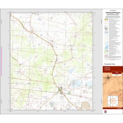 Ivanhoe 1:100k NSW Topo Map 7732