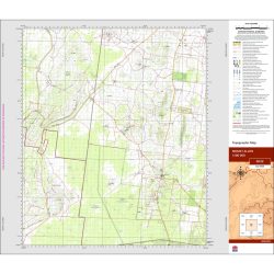 Mount Allen 1:100k NSW Topo Map 8032